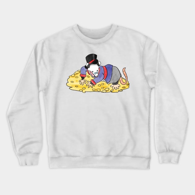 The World's Richest Possum Crewneck Sweatshirt by Hillopurkki